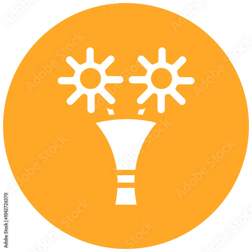 Flower Bouquet vector icon illustration of Party and Celebration iconset.