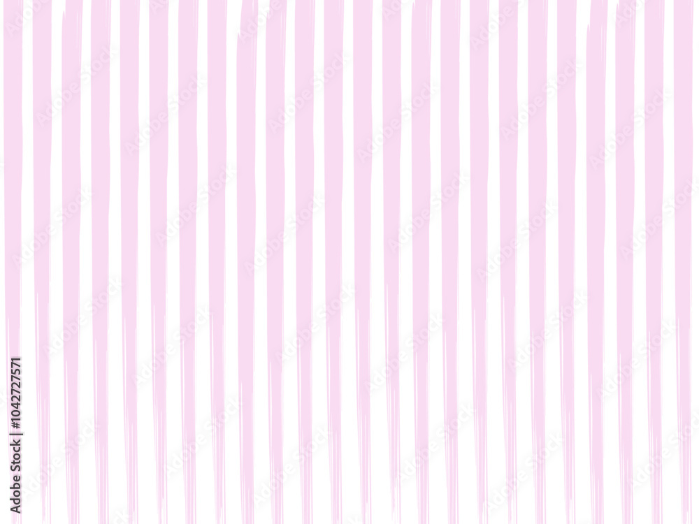 Obraz premium 和風筆書き縦ストライプ背景C：桃色