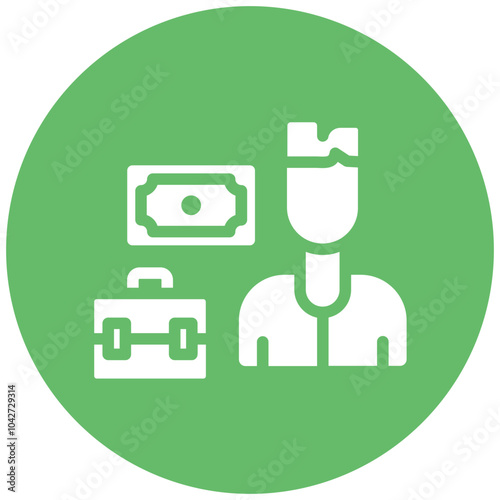 Corrupt Businessman vector icon illustration of Corruption iconset.