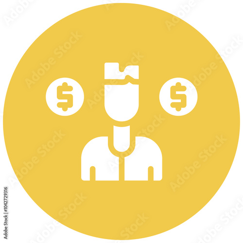 Dirty Contract vector icon illustration of Corruption iconset.