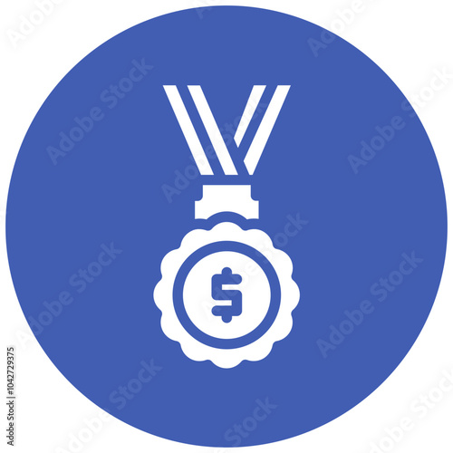 Tarnished Medal vector icon illustration of Corruption iconset.