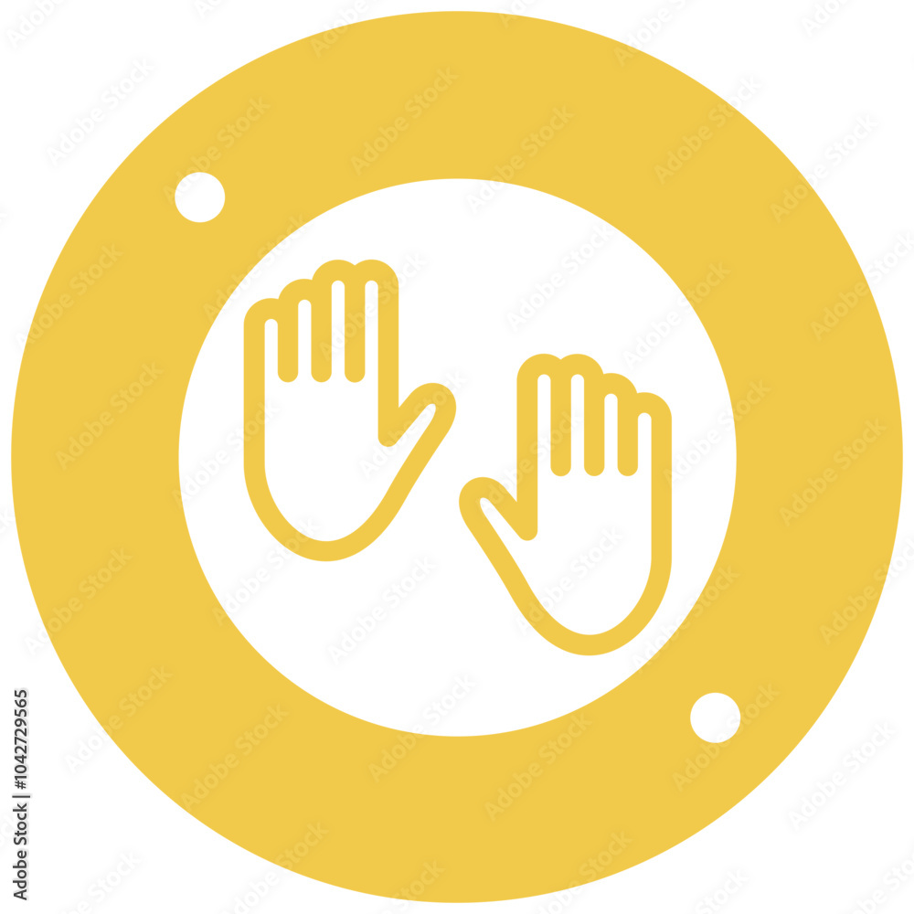 Corrupt Handprint vector icon illustration of Corruption iconset. Corrupt Handprint vector icon illustration of Corruption iconset.