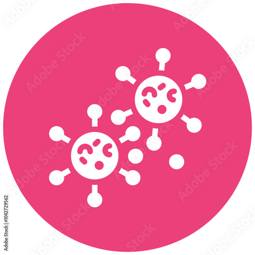 Virus Cell vector icon illustration of Infectious Diseases iconset.