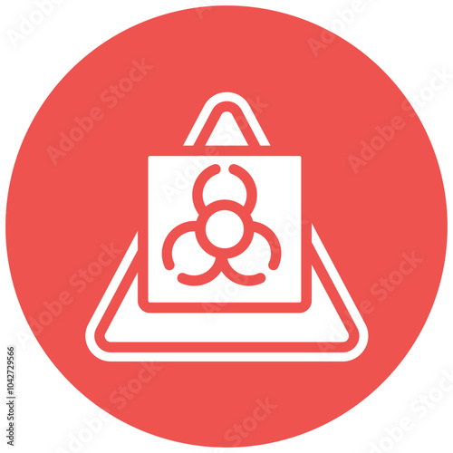 Biohazard Symbol vector icon illustration of Infectious Diseases iconset.