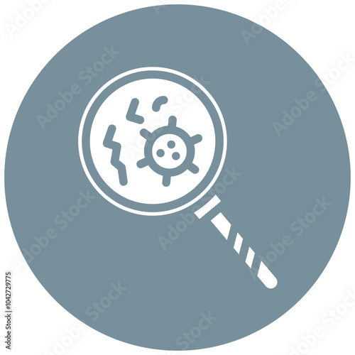 Pathogen Detection vector icon illustration of Infectious Diseases iconset.