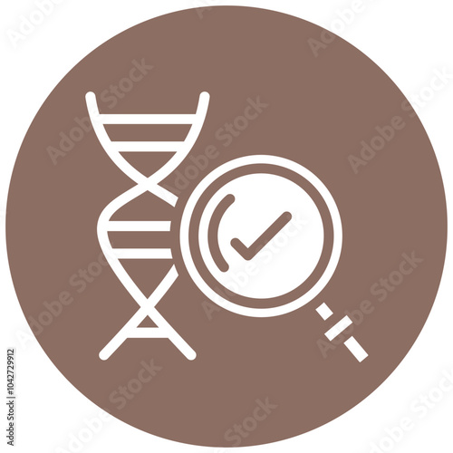 Genetic Testing vector icon illustration of Chemotherapy iconset.