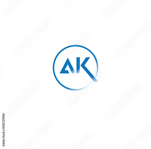 Free Download AK Letter Initial Logo Design Template Vector Illustration - GFXLoad