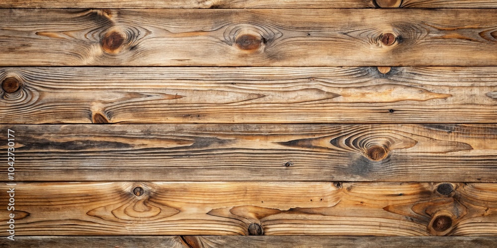 Warm, weathered wood planks, showcasing the natural beauty of grain patterns and knots, creating a rustic and timeless backdrop.