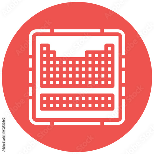 Periodic Table vector icon illustration of Lab iconset.