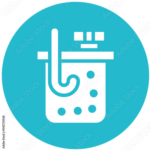 Aeration vector icon illustration of Lab iconset.