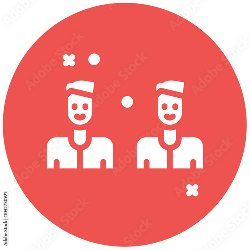 Smiling Face vector icon illustration of Friendship iconset.