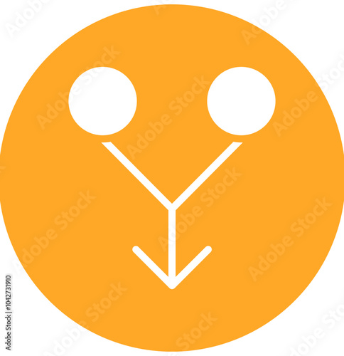 Consolidation vector icon illustration of Business Analytics iconset.