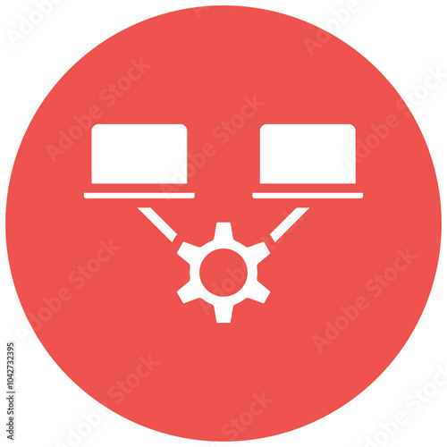 Network Optimization vector icon illustration of Networking iconset.