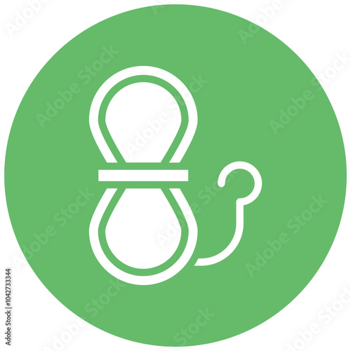 Rappelling Gear vector icon illustration of Outdoor Fun iconset.