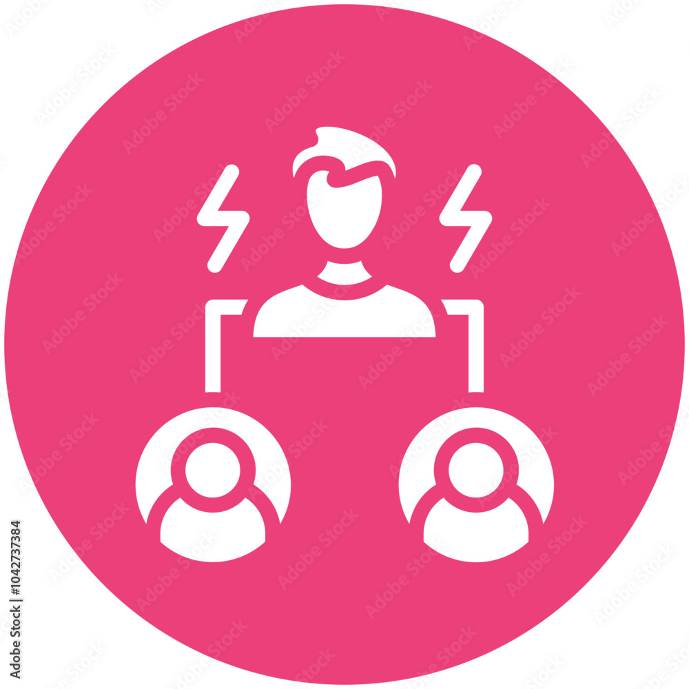 Intermediary Mediator vector icon illustration of Business Training iconset. Intermediary Mediator vector icon illustration of Business Training iconset.