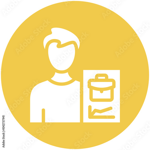 Occupation vector icon illustration of Gig Economy iconset.