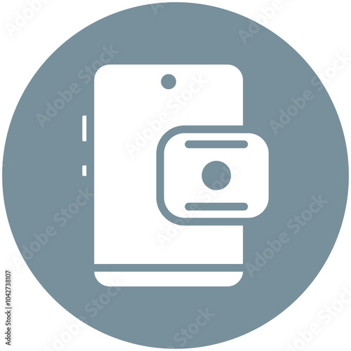 Mobile App vector icon illustration of Gig Economy iconset.