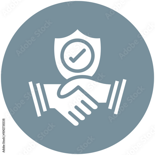 Trust vector icon illustration of Generation Gap iconset.