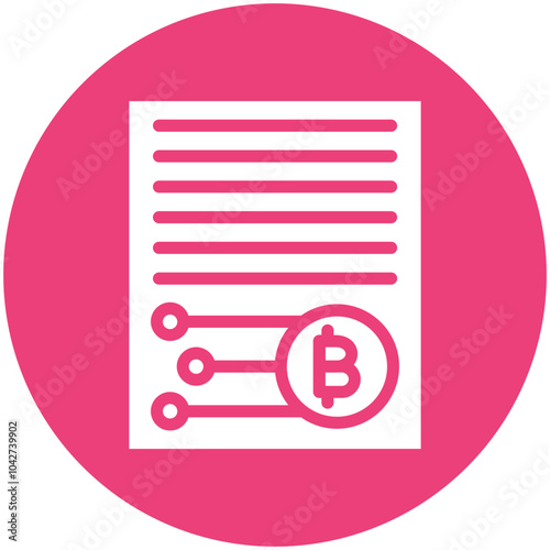Smart Contract vector icon illustration of Cryptocurrency iconset.