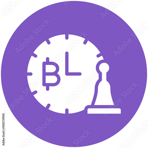 Timestamping vector icon illustration of Cryptocurrency iconset. photo