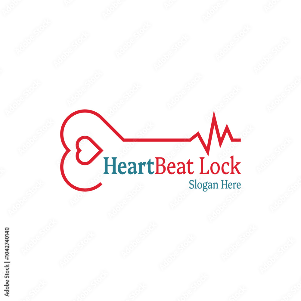 HeartBeat Lock Logo vector, simple, minimalist and modern. Suitable for the health, medical, security, holiday and other industries. HeartBeat Lock Logo vector, simple, minimalist and modern. Suitable for the health, medical, security, holiday and other industries.