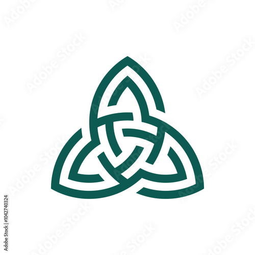 Labyrinth Trinity Logo vector, simple and minimalist. Suitable for any business, especially related to logos.