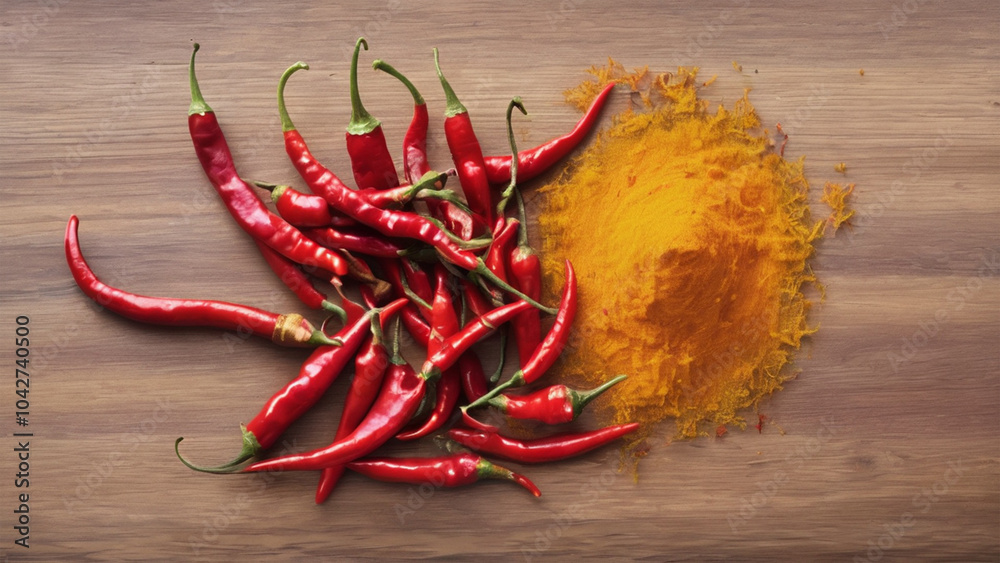 Obraz premium red hot chili pepper