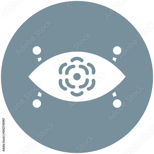 Cyber Eye vector icon illustration of Robotics iconset.
