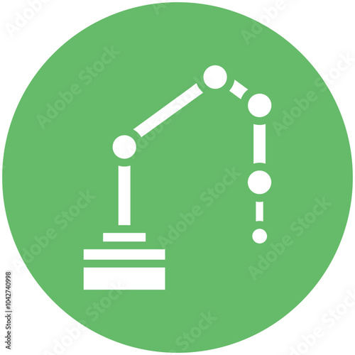 Cobot vector icon illustration of Robotics iconset.