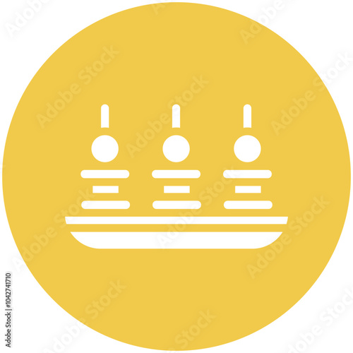 Appetizer vector icon illustration of Catering iconset.