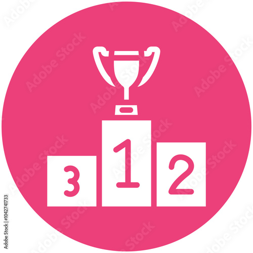 Winners Podium vector icon illustration of Achievements iconset.