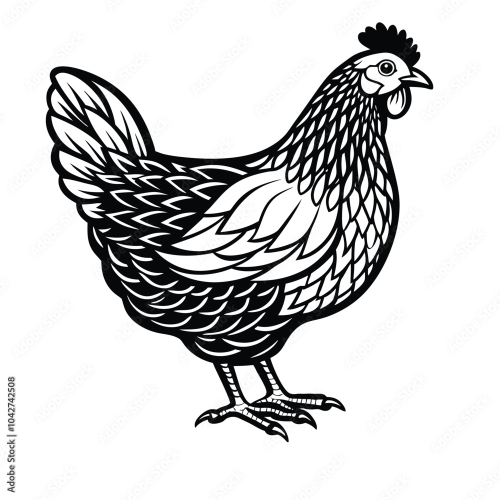 Cock victor art illustration design eps file