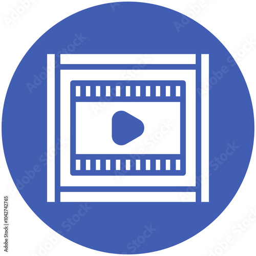 Mainstream Film vector icon illustration of Filmmaking iconset.