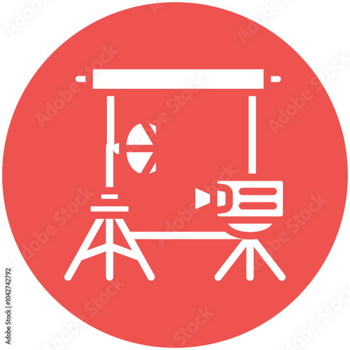 Film Set vector icon illustration of Filmmaking iconset.