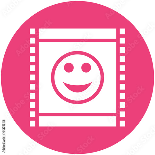 Comedy Film vector icon illustration of Filmmaking iconset.