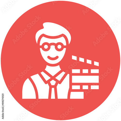 Casting vector icon illustration of Filmmaking iconset.