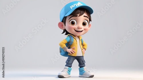 3D-Model Cartoon Character Pose