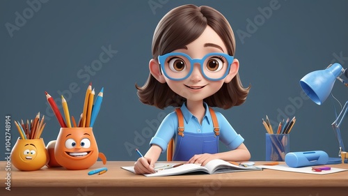 3D-Model Cartoon Character Pose