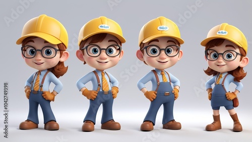3D-Model Cartoon Character Pose