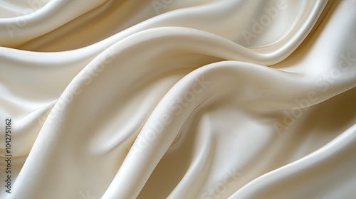 Elegant Ivory Silk Fabric for Textiles and Design