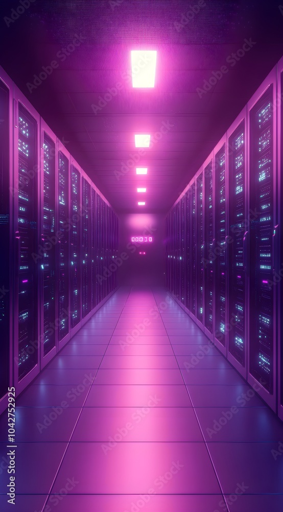 Futuristic Digital Background with Server Room Ambiance Futuristic Digital Background with Server Room Ambiance