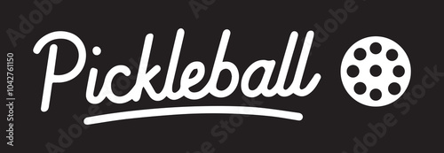 Dynamic and eye-catching handwritten font for Pickleball. Suitable for logos