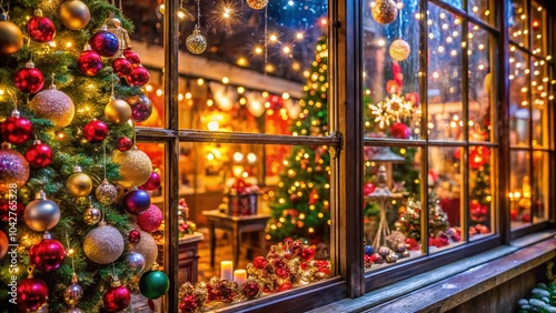 Captivating Long Exposure Christmas Window Displays for Retail Inspiration