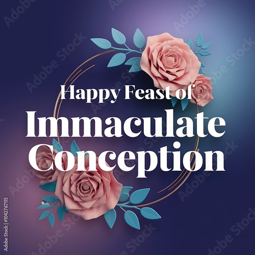 A Floral Greeting for the Feast of the Immaculate Conception