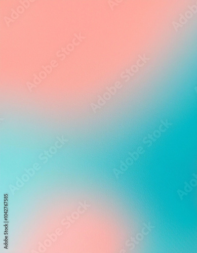 Serene Peach and Aqua Gradient: A calming blend of pastel hues creating a tranquil and minimalist visual experience.