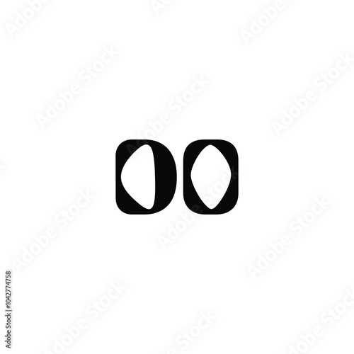 DO monogram logo design letter text name symbol monochrome logotype alphabet character simple logo