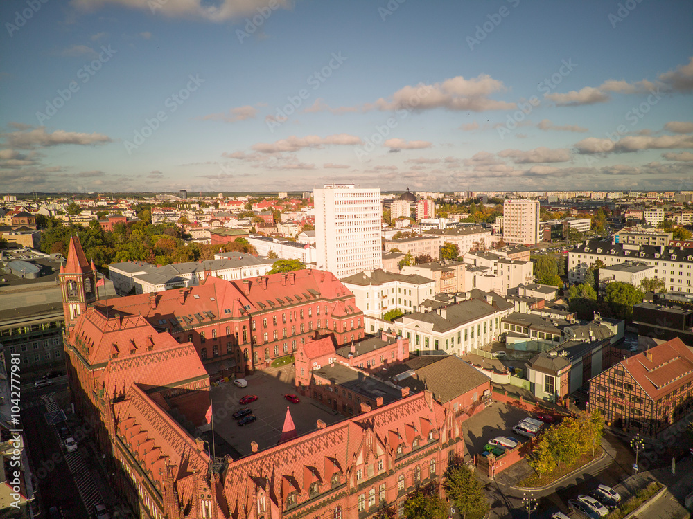 Island in the city of Bydgoszcz on the Brda River,, Poland.