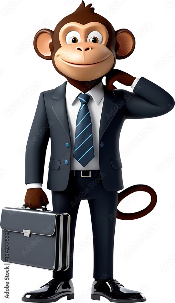 A Business Monkey in a Suit A Business Monkey in a Suit