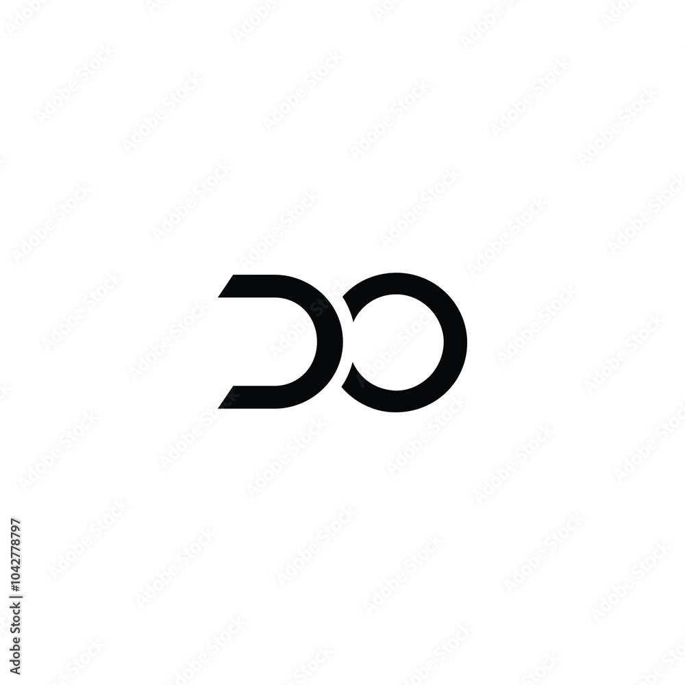 DO monogram logo design letter text name symbol monochrome logotype alphabet character simple logo DO monogram logo design letter text name symbol monochrome logotype alphabet character simple logo