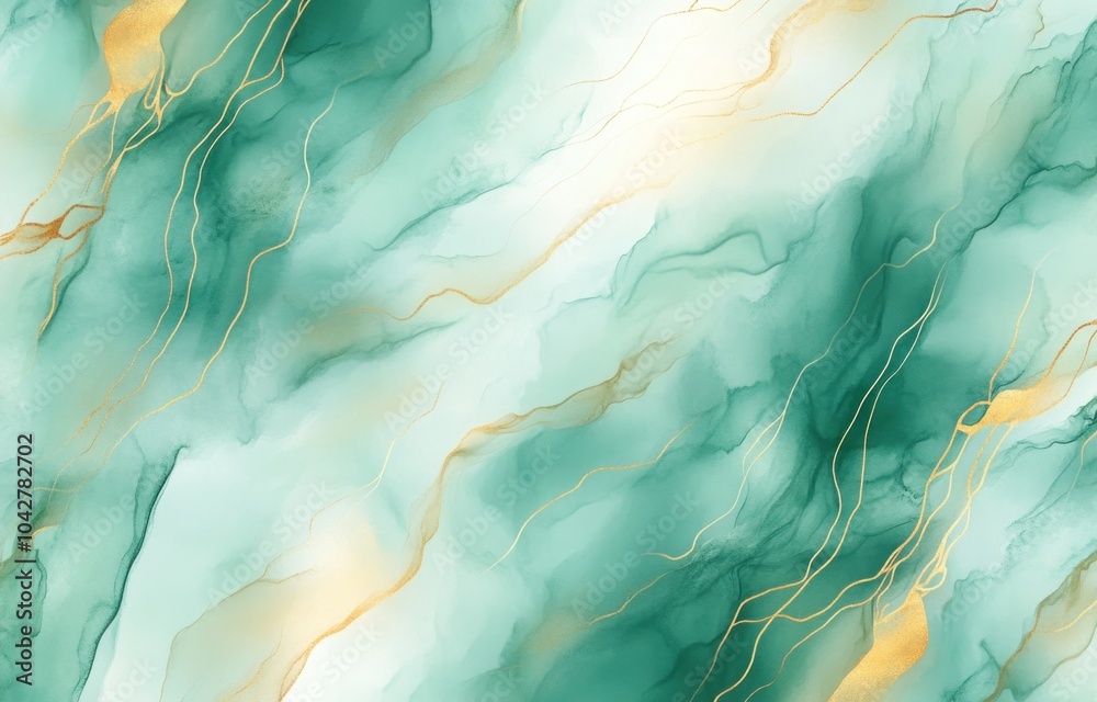 Abstract Watercolor Background with Gold Accents Abstract Watercolor Background with Gold Accents
